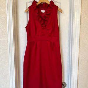 London Times Red Sheath Dress (size 8)